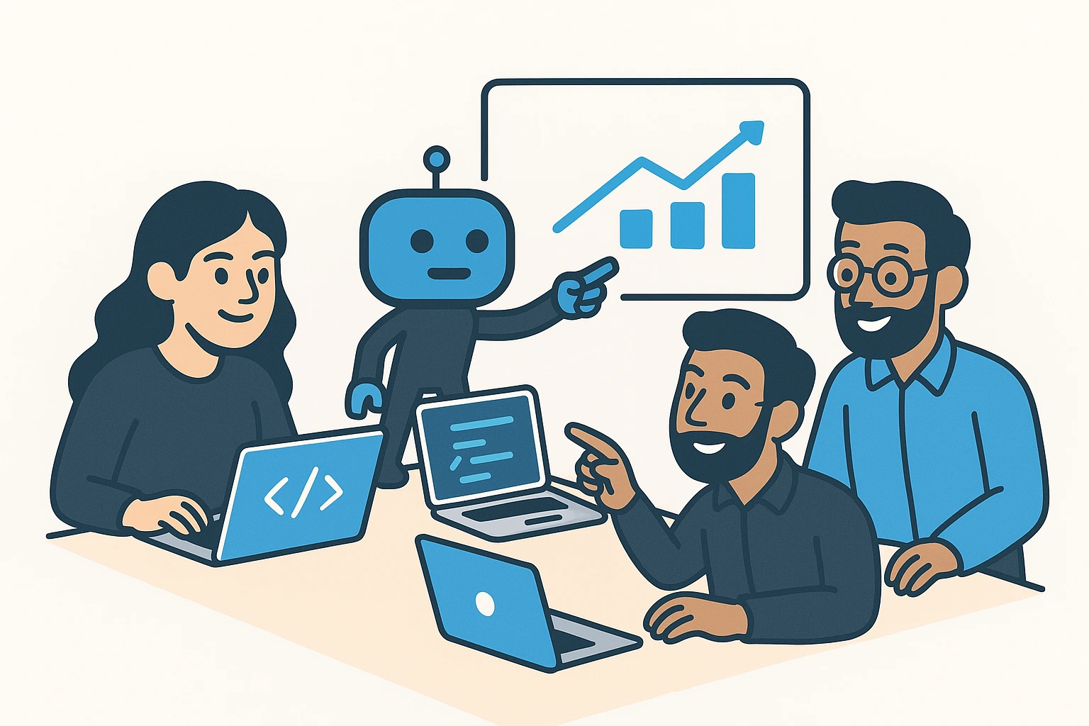 The RunDexter AI Nerds team collaborating